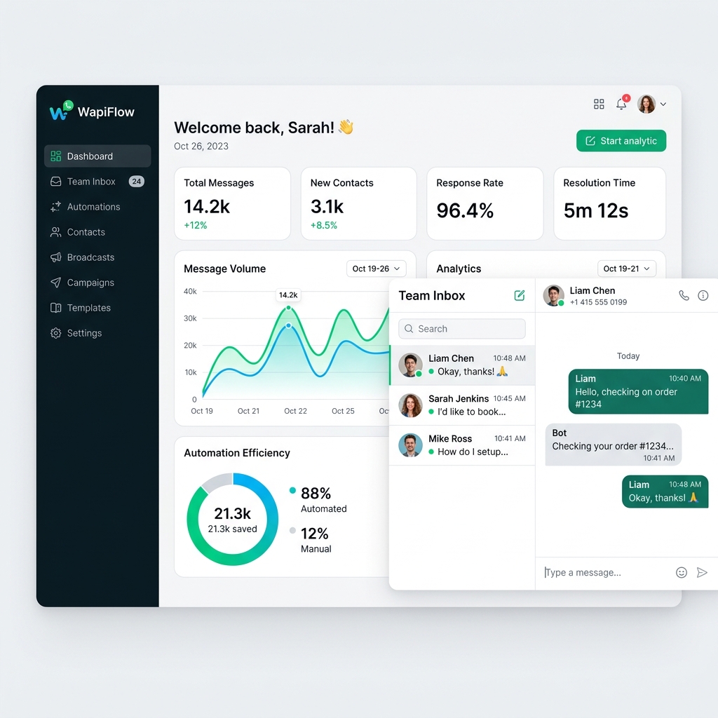 WAppAuto Dashboard Interface